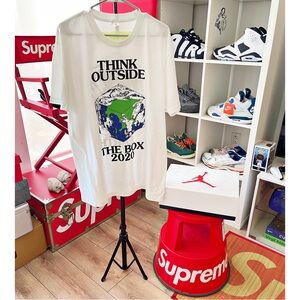 Virgil Abloh & Canary Yellow “Think Outside The Box “ T Shirt